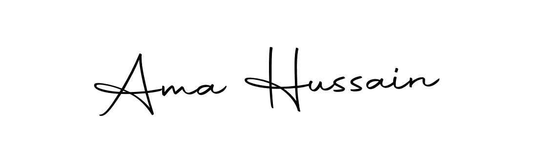 The best way (Autography-DOLnW) to make a short signature is to pick only two or three words in your name. The name Ama Hussain include a total of six letters. For converting this name. Ama Hussain signature style 10 images and pictures png