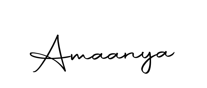 Make a beautiful signature design for name Amaanya. With this signature (Autography-DOLnW) style, you can create a handwritten signature for free. Amaanya signature style 10 images and pictures png