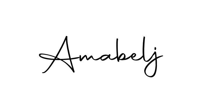 Make a beautiful signature design for name Amabelj. With this signature (Autography-DOLnW) style, you can create a handwritten signature for free. Amabelj signature style 10 images and pictures png