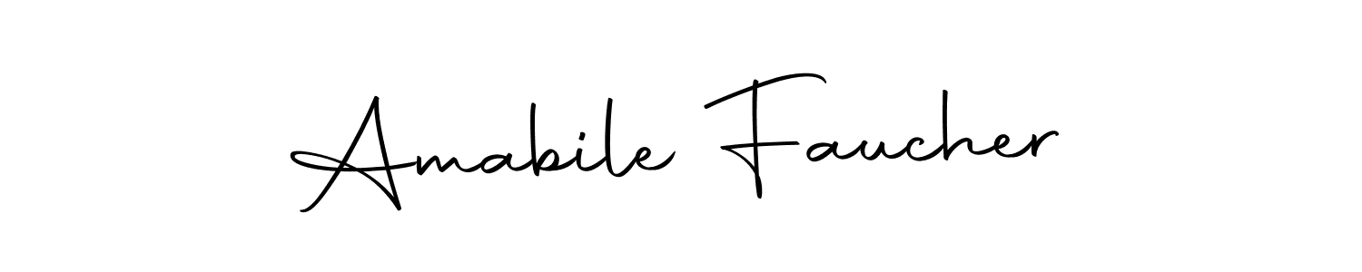 Amabile Faucher stylish signature style. Best Handwritten Sign (Autography-DOLnW) for my name. Handwritten Signature Collection Ideas for my name Amabile Faucher. Amabile Faucher signature style 10 images and pictures png