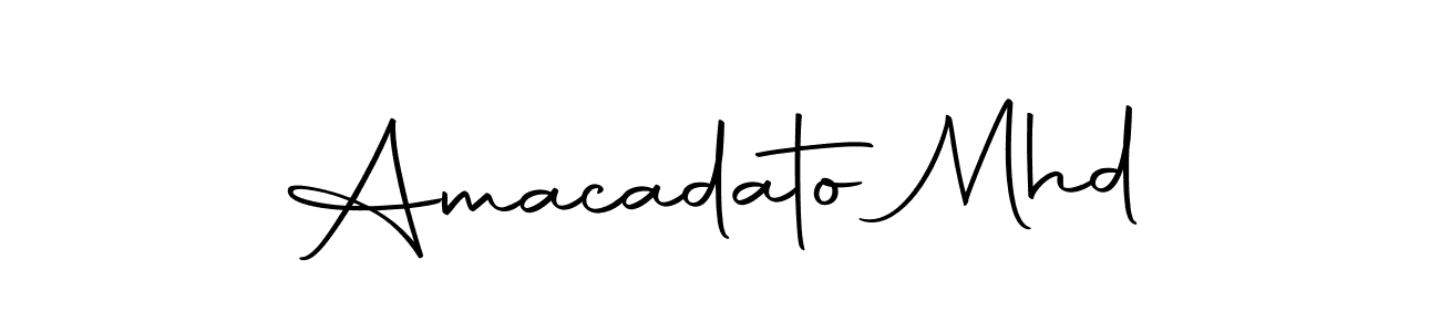 How to make Amacadato Mhd signature? Autography-DOLnW is a professional autograph style. Create handwritten signature for Amacadato Mhd name. Amacadato Mhd signature style 10 images and pictures png