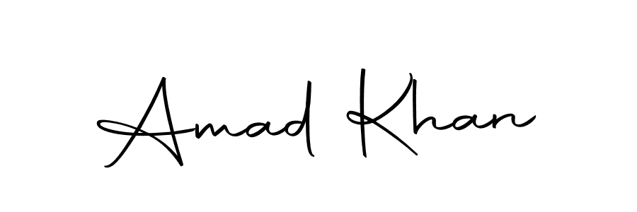 Make a beautiful signature design for name Amad Khan. Use this online signature maker to create a handwritten signature for free. Amad Khan signature style 10 images and pictures png