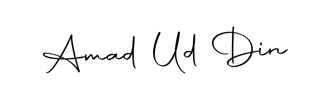 How to make Amad Ud Din name signature. Use Autography-DOLnW style for creating short signs online. This is the latest handwritten sign. Amad Ud Din signature style 10 images and pictures png