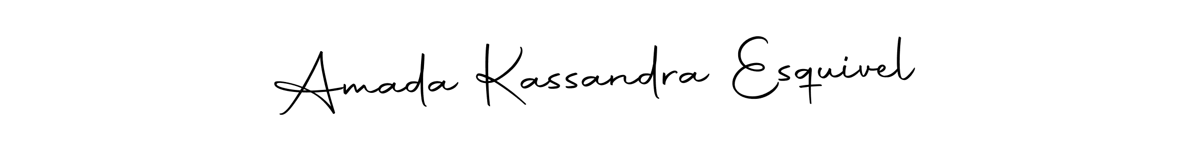 Create a beautiful signature design for name Amada Kassandra Esquivel. With this signature (Autography-DOLnW) fonts, you can make a handwritten signature for free. Amada Kassandra Esquivel signature style 10 images and pictures png