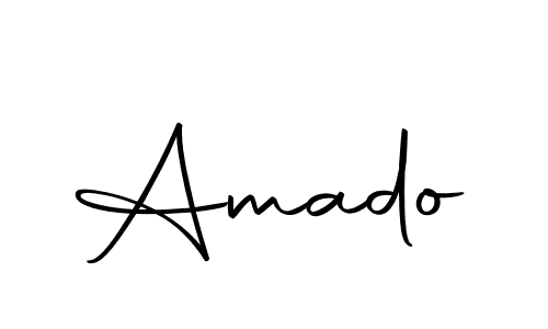 Use a signature maker to create a handwritten signature online. With this signature software, you can design (Autography-DOLnW) your own signature for name Amado. Amado signature style 10 images and pictures png