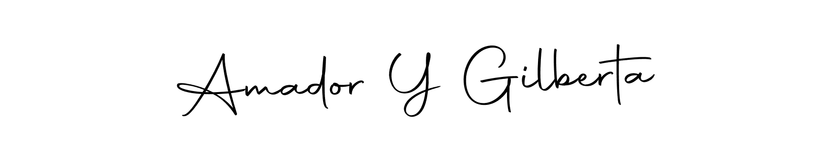 Also we have Amador Y Gilberta name is the best signature style. Create professional handwritten signature collection using Autography-DOLnW autograph style. Amador Y Gilberta signature style 10 images and pictures png