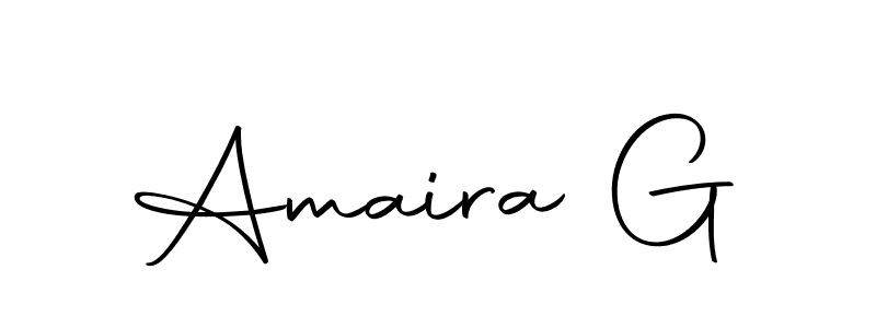 Create a beautiful signature design for name Amaira G. With this signature (Autography-DOLnW) fonts, you can make a handwritten signature for free. Amaira G signature style 10 images and pictures png