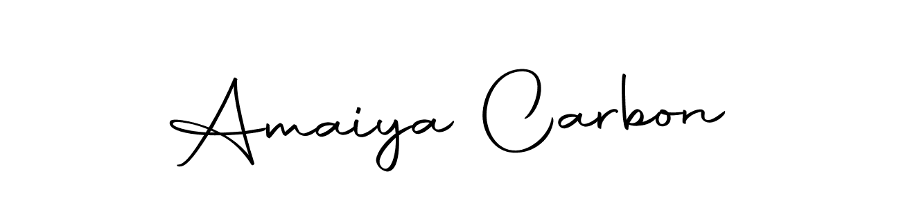 You can use this online signature creator to create a handwritten signature for the name Amaiya Carbon. This is the best online autograph maker. Amaiya Carbon signature style 10 images and pictures png