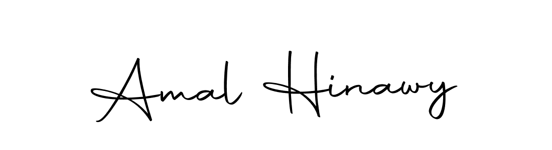 How to make Amal Hinawy name signature. Use Autography-DOLnW style for creating short signs online. This is the latest handwritten sign. Amal Hinawy signature style 10 images and pictures png