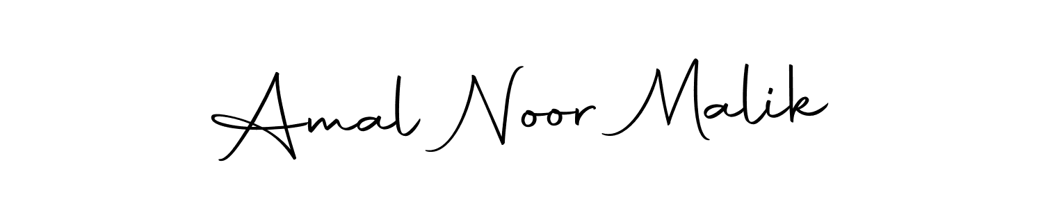 Create a beautiful signature design for name Amal Noor Malik. With this signature (Autography-DOLnW) fonts, you can make a handwritten signature for free. Amal Noor Malik signature style 10 images and pictures png