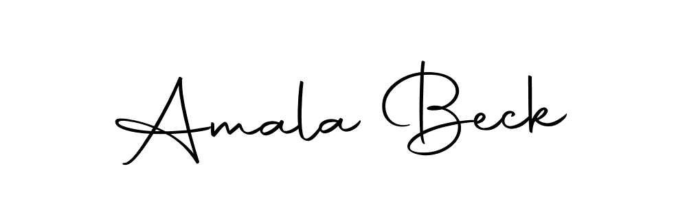 Make a beautiful signature design for name Amala Beck. With this signature (Autography-DOLnW) style, you can create a handwritten signature for free. Amala Beck signature style 10 images and pictures png