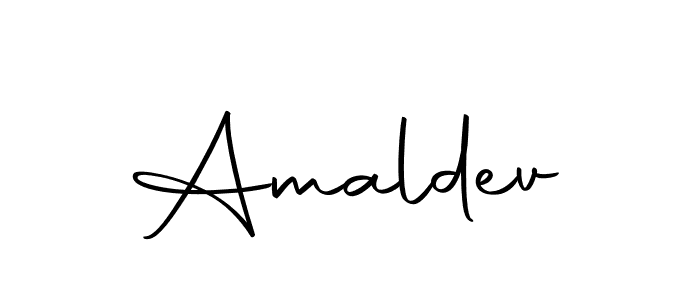 Design your own signature with our free online signature maker. With this signature software, you can create a handwritten (Autography-DOLnW) signature for name Amaldev. Amaldev signature style 10 images and pictures png