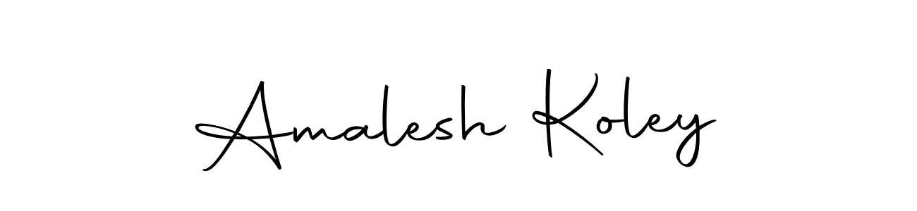 Design your own signature with our free online signature maker. With this signature software, you can create a handwritten (Autography-DOLnW) signature for name Amalesh Koley. Amalesh Koley signature style 10 images and pictures png