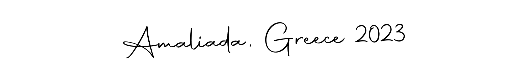 How to make Amaliada, Greece 2023 name signature. Use Autography-DOLnW style for creating short signs online. This is the latest handwritten sign. Amaliada, Greece 2023 signature style 10 images and pictures png