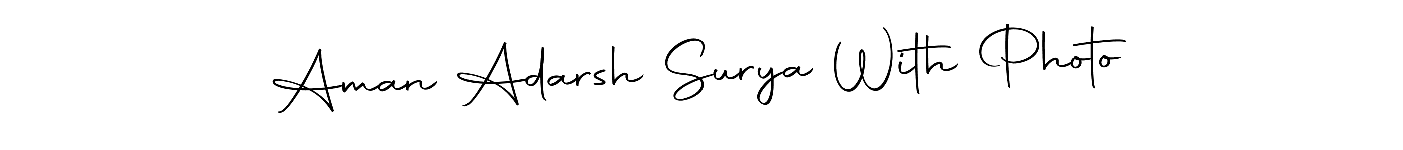 How to make Aman Adarsh Surya With Photo signature? Autography-DOLnW is a professional autograph style. Create handwritten signature for Aman Adarsh Surya With Photo name. Aman Adarsh Surya With Photo signature style 10 images and pictures png