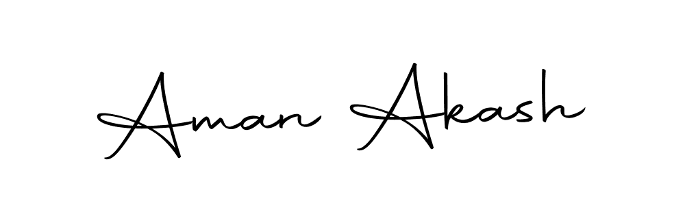 Design your own signature with our free online signature maker. With this signature software, you can create a handwritten (Autography-DOLnW) signature for name Aman Akash. Aman Akash signature style 10 images and pictures png