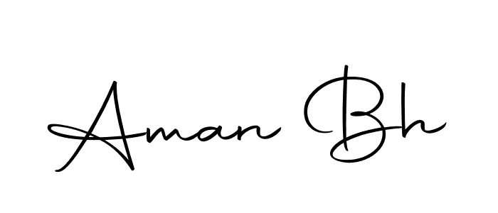 Create a beautiful signature design for name Aman Bh. With this signature (Autography-DOLnW) fonts, you can make a handwritten signature for free. Aman Bh signature style 10 images and pictures png