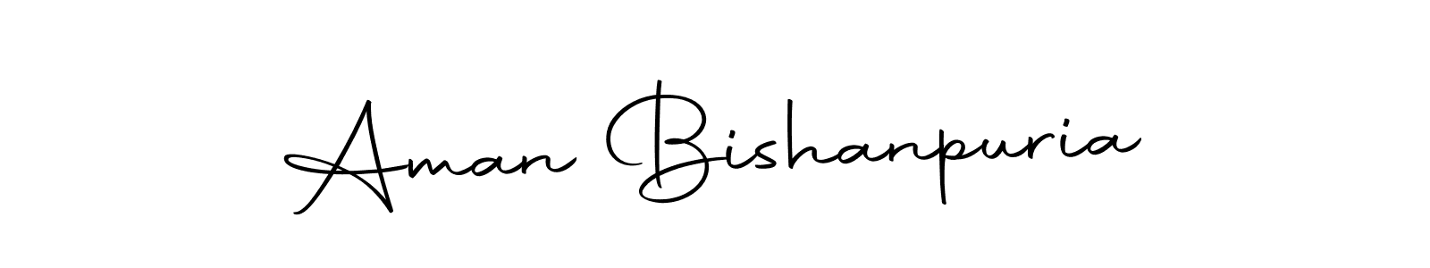 Make a beautiful signature design for name Aman Bishanpuria. With this signature (Autography-DOLnW) style, you can create a handwritten signature for free. Aman Bishanpuria signature style 10 images and pictures png