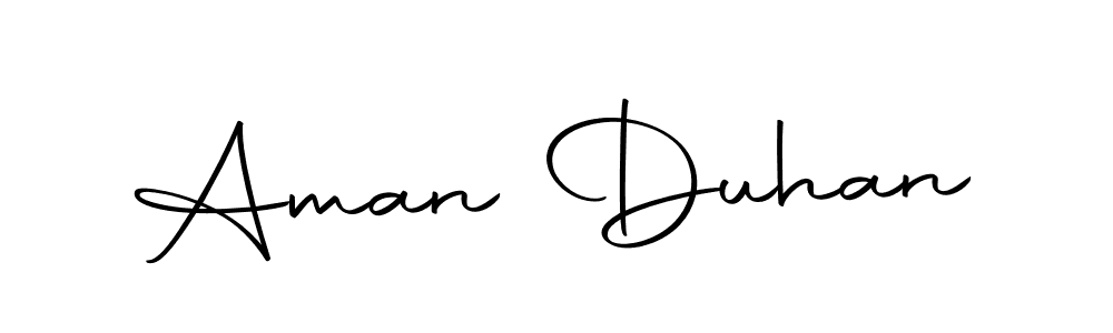 Make a beautiful signature design for name Aman Duhan. Use this online signature maker to create a handwritten signature for free. Aman Duhan signature style 10 images and pictures png