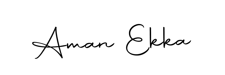 How to make Aman Ekka name signature. Use Autography-DOLnW style for creating short signs online. This is the latest handwritten sign. Aman Ekka signature style 10 images and pictures png