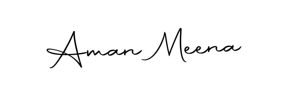 Use a signature maker to create a handwritten signature online. With this signature software, you can design (Autography-DOLnW) your own signature for name Aman Meena. Aman Meena signature style 10 images and pictures png