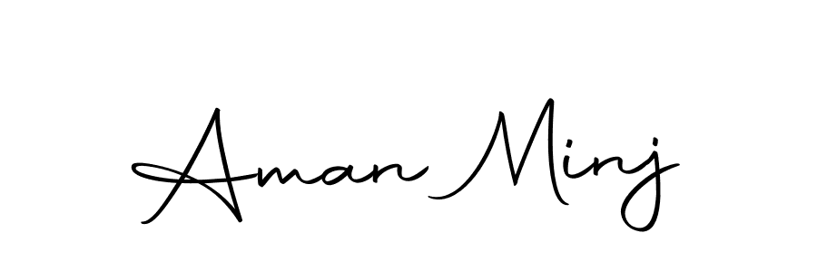 Create a beautiful signature design for name Aman Minj. With this signature (Autography-DOLnW) fonts, you can make a handwritten signature for free. Aman Minj signature style 10 images and pictures png