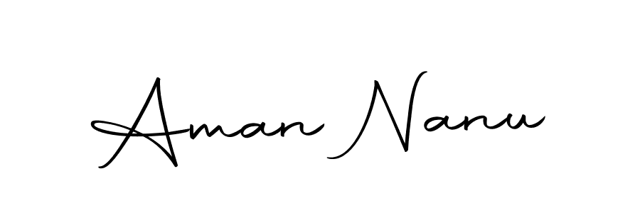 Create a beautiful signature design for name Aman Nanu. With this signature (Autography-DOLnW) fonts, you can make a handwritten signature for free. Aman Nanu signature style 10 images and pictures png