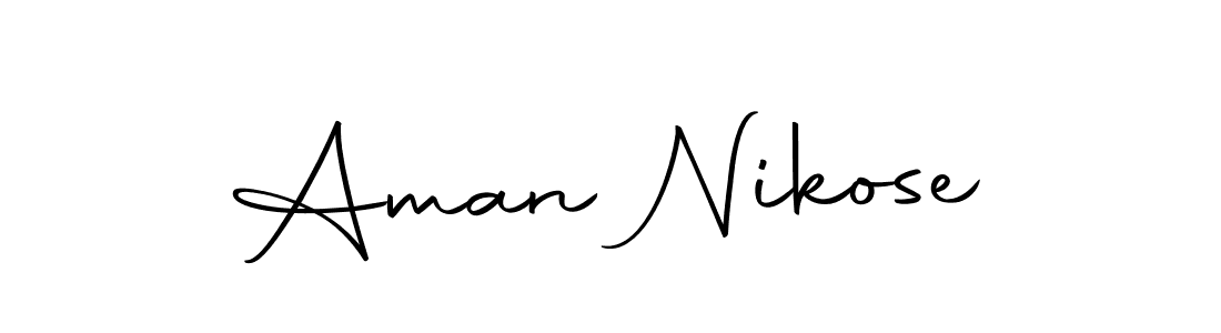 Autography-DOLnW is a professional signature style that is perfect for those who want to add a touch of class to their signature. It is also a great choice for those who want to make their signature more unique. Get Aman Nikose name to fancy signature for free. Aman Nikose signature style 10 images and pictures png