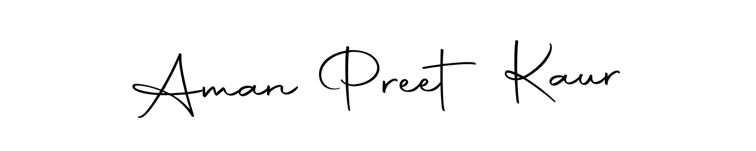 Design your own signature with our free online signature maker. With this signature software, you can create a handwritten (Autography-DOLnW) signature for name Aman Preet Kaur. Aman Preet Kaur signature style 10 images and pictures png