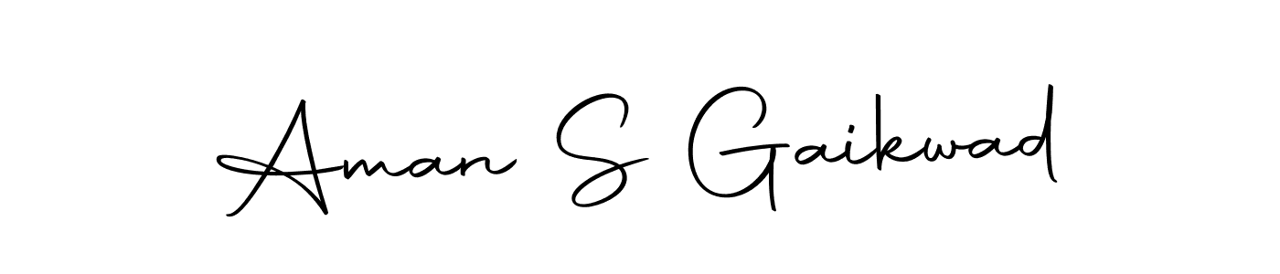 Create a beautiful signature design for name Aman S Gaikwad. With this signature (Autography-DOLnW) fonts, you can make a handwritten signature for free. Aman S Gaikwad signature style 10 images and pictures png