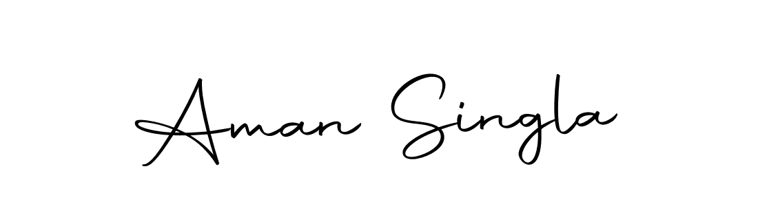 Create a beautiful signature design for name Aman Singla. With this signature (Autography-DOLnW) fonts, you can make a handwritten signature for free. Aman Singla signature style 10 images and pictures png