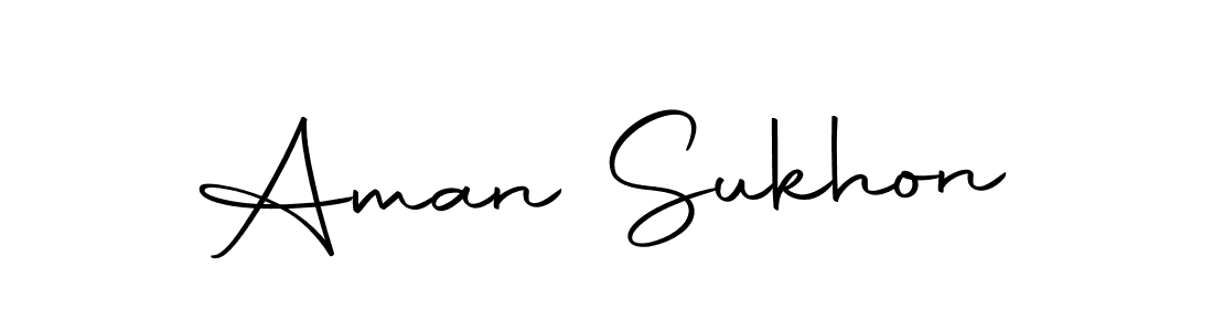 Make a beautiful signature design for name Aman Sukhon. With this signature (Autography-DOLnW) style, you can create a handwritten signature for free. Aman Sukhon signature style 10 images and pictures png