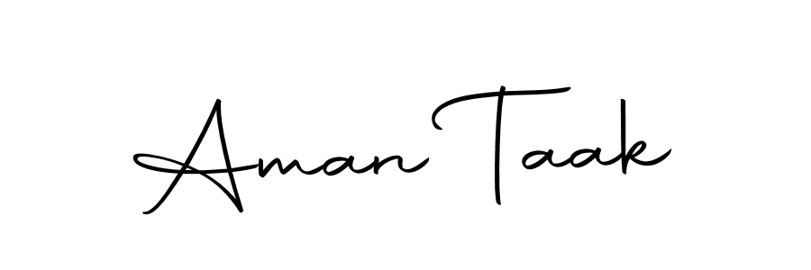 Use a signature maker to create a handwritten signature online. With this signature software, you can design (Autography-DOLnW) your own signature for name Aman Taak. Aman Taak signature style 10 images and pictures png