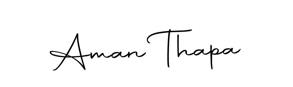 Create a beautiful signature design for name Aman Thapa. With this signature (Autography-DOLnW) fonts, you can make a handwritten signature for free. Aman Thapa signature style 10 images and pictures png