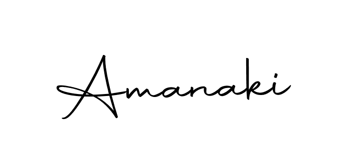 Use a signature maker to create a handwritten signature online. With this signature software, you can design (Autography-DOLnW) your own signature for name Amanaki. Amanaki signature style 10 images and pictures png
