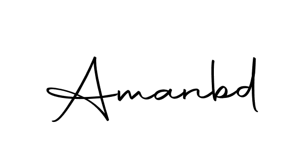 You should practise on your own different ways (Autography-DOLnW) to write your name (Amanbd) in signature. don't let someone else do it for you. Amanbd signature style 10 images and pictures png