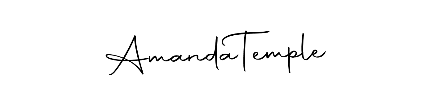 The best way (Autography-DOLnW) to make a short signature is to pick only two or three words in your name. The name Amanda  Temple include a total of six letters. For converting this name. Amanda  Temple signature style 10 images and pictures png