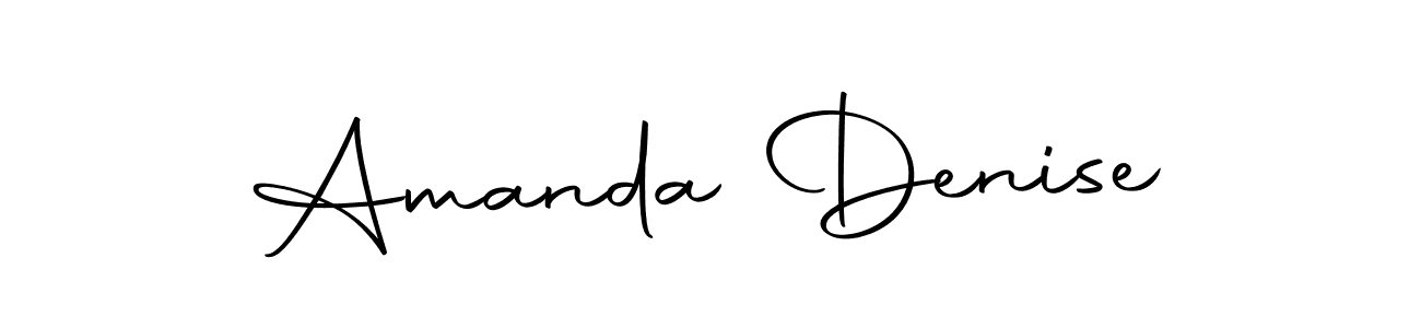Make a beautiful signature design for name Amanda Denise. With this signature (Autography-DOLnW) style, you can create a handwritten signature for free. Amanda Denise signature style 10 images and pictures png