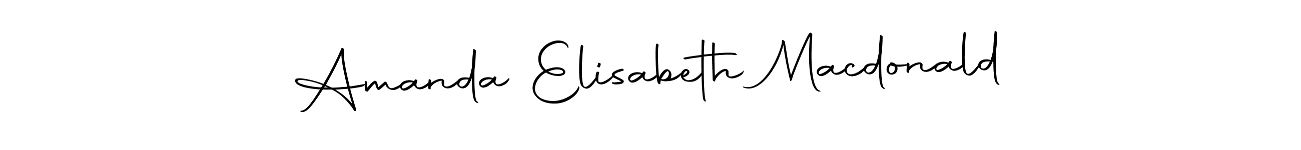 Design your own signature with our free online signature maker. With this signature software, you can create a handwritten (Autography-DOLnW) signature for name Amanda Elisabeth Macdonald. Amanda Elisabeth Macdonald signature style 10 images and pictures png