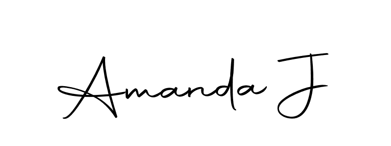 You should practise on your own different ways (Autography-DOLnW) to write your name (Amanda J) in signature. don't let someone else do it for you. Amanda J signature style 10 images and pictures png