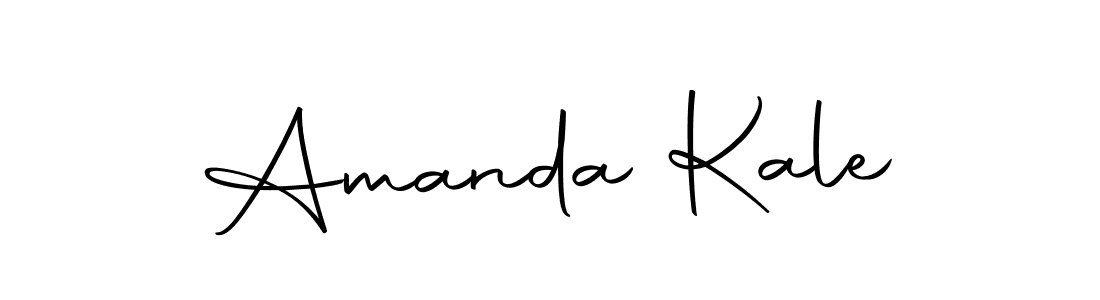How to make Amanda Kale name signature. Use Autography-DOLnW style for creating short signs online. This is the latest handwritten sign. Amanda Kale signature style 10 images and pictures png
