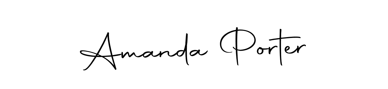 Design your own signature with our free online signature maker. With this signature software, you can create a handwritten (Autography-DOLnW) signature for name Amanda Porter. Amanda Porter signature style 10 images and pictures png