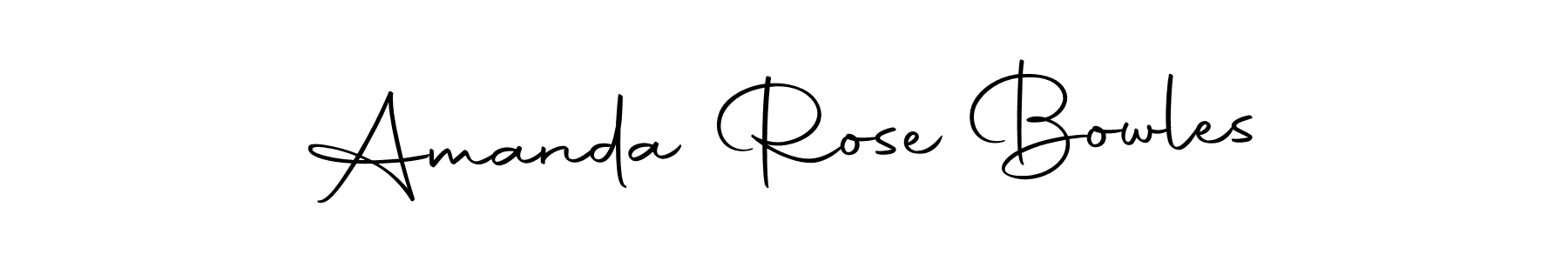 Make a short Amanda Rose Bowles signature style. Manage your documents anywhere anytime using Autography-DOLnW. Create and add eSignatures, submit forms, share and send files easily. Amanda Rose Bowles signature style 10 images and pictures png