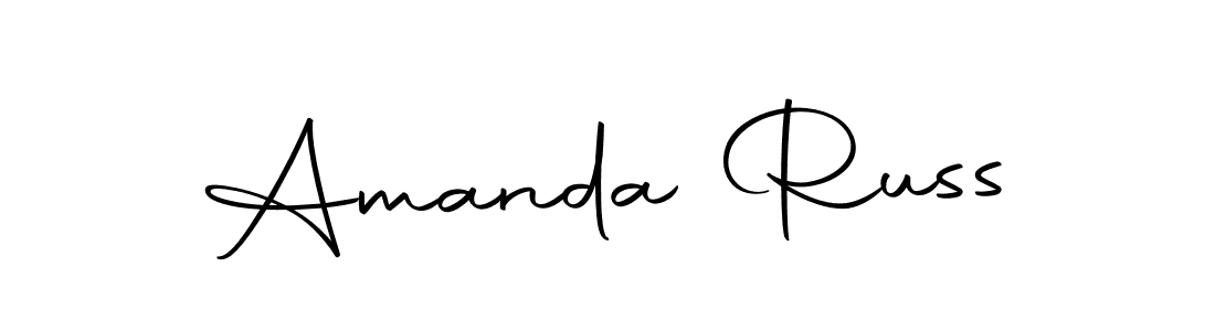 Use a signature maker to create a handwritten signature online. With this signature software, you can design (Autography-DOLnW) your own signature for name Amanda Russ. Amanda Russ signature style 10 images and pictures png