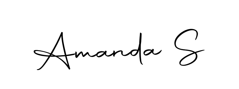Make a beautiful signature design for name Amanda S. Use this online signature maker to create a handwritten signature for free. Amanda S signature style 10 images and pictures png