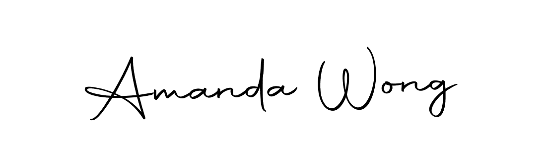 Make a beautiful signature design for name Amanda Wong. Use this online signature maker to create a handwritten signature for free. Amanda Wong signature style 10 images and pictures png