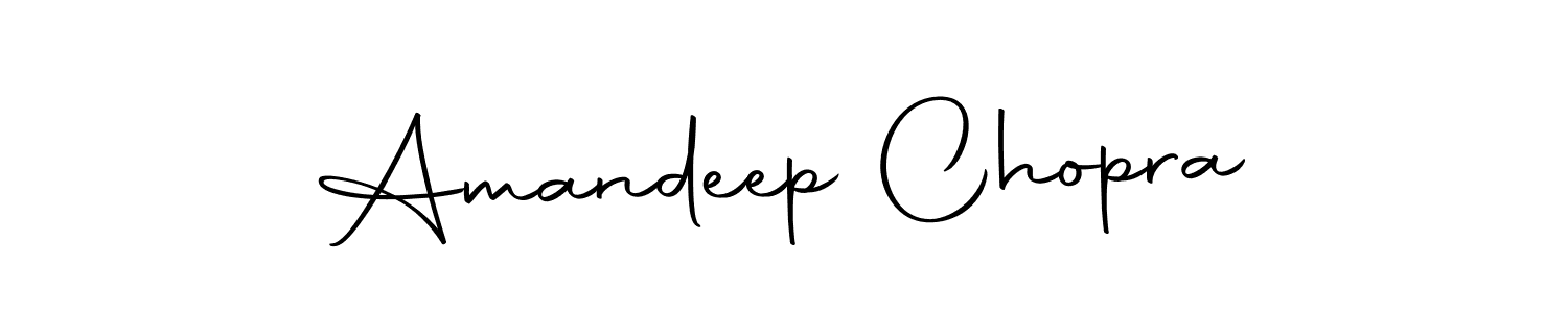 You can use this online signature creator to create a handwritten signature for the name Amandeep Chopra. This is the best online autograph maker. Amandeep Chopra signature style 10 images and pictures png
