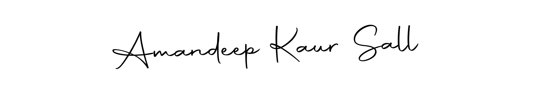 The best way (Autography-DOLnW) to make a short signature is to pick only two or three words in your name. The name Amandeep Kaur Sall include a total of six letters. For converting this name. Amandeep Kaur Sall signature style 10 images and pictures png