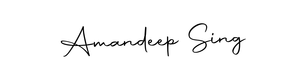 How to make Amandeep Sing name signature. Use Autography-DOLnW style for creating short signs online. This is the latest handwritten sign. Amandeep Sing signature style 10 images and pictures png
