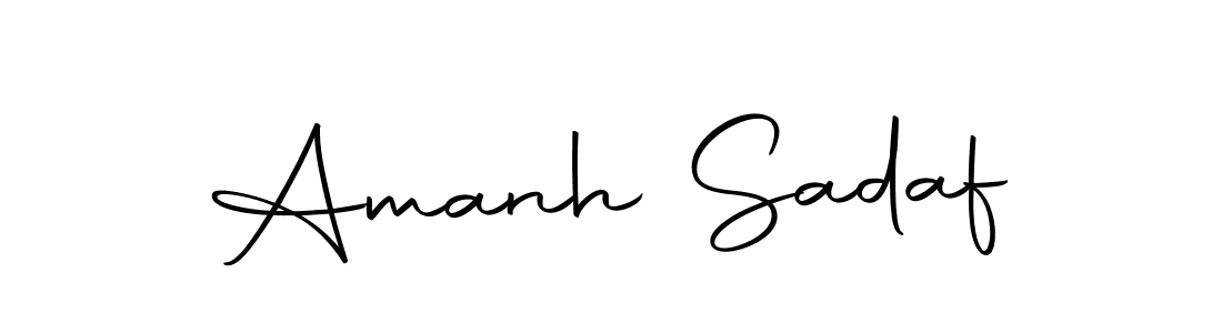 Make a beautiful signature design for name Amanh Sadaf. Use this online signature maker to create a handwritten signature for free. Amanh Sadaf signature style 10 images and pictures png
